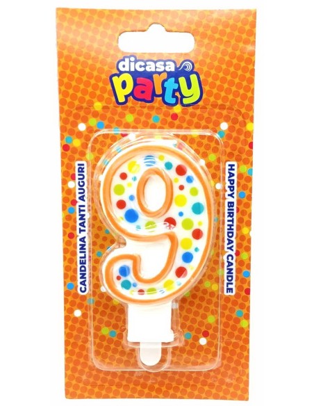 Dicasa Candelina Buon Compleanno - Numero 9